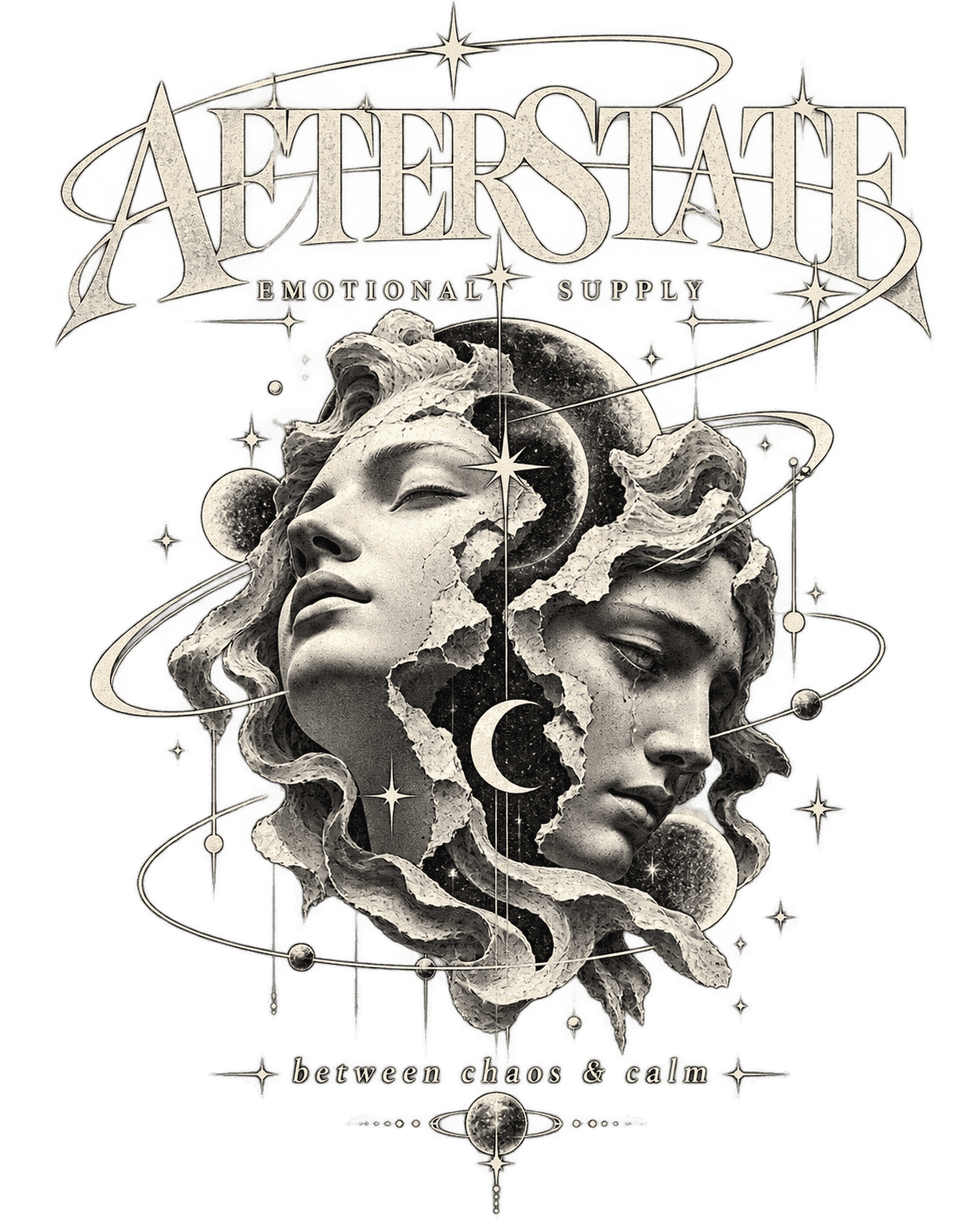 Afterstate — emotional supply. Between chaos and calm.